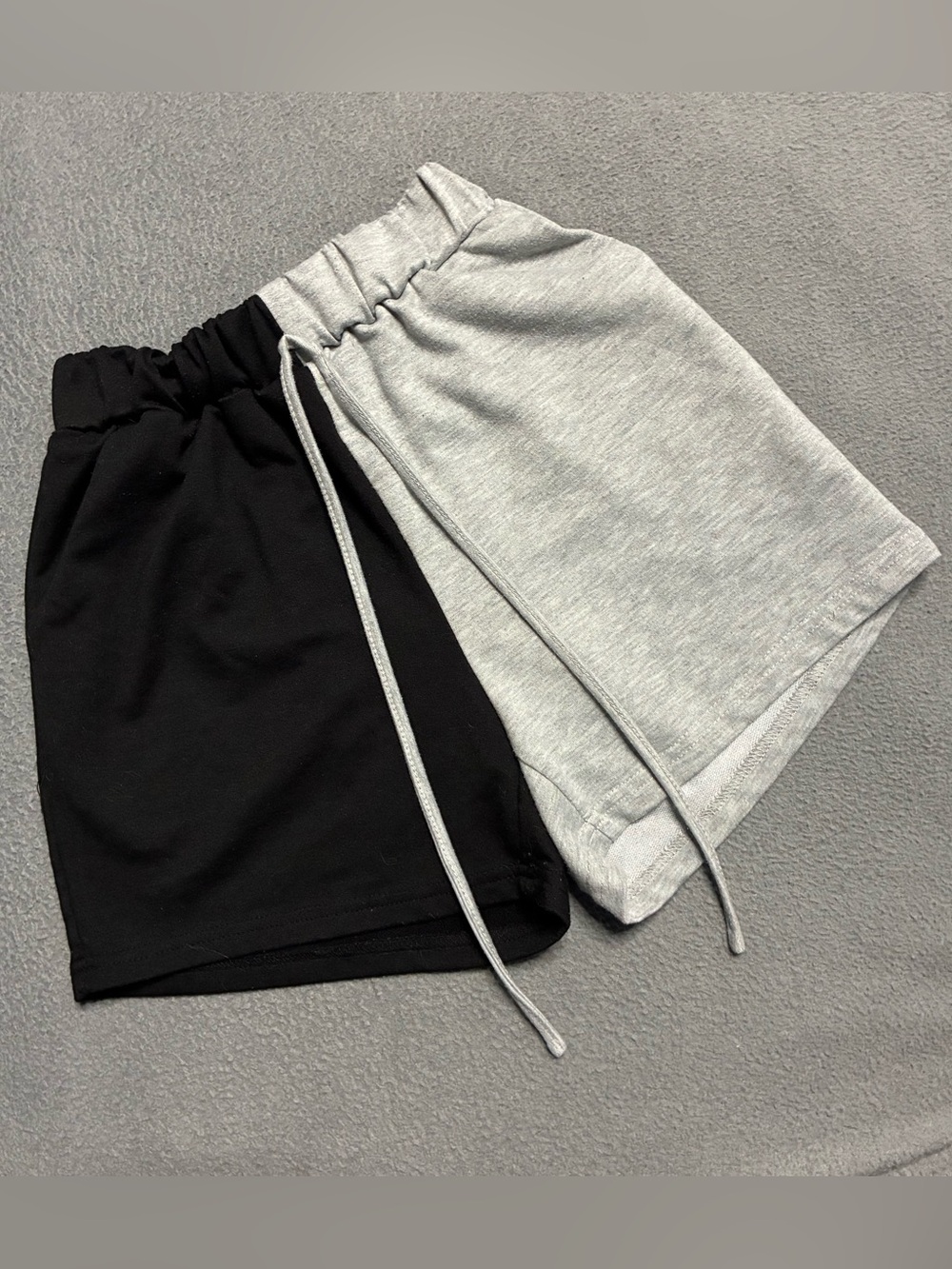 Women's Two-Tone Split Colorblock Lounge Sweat Shorts Size XSmall